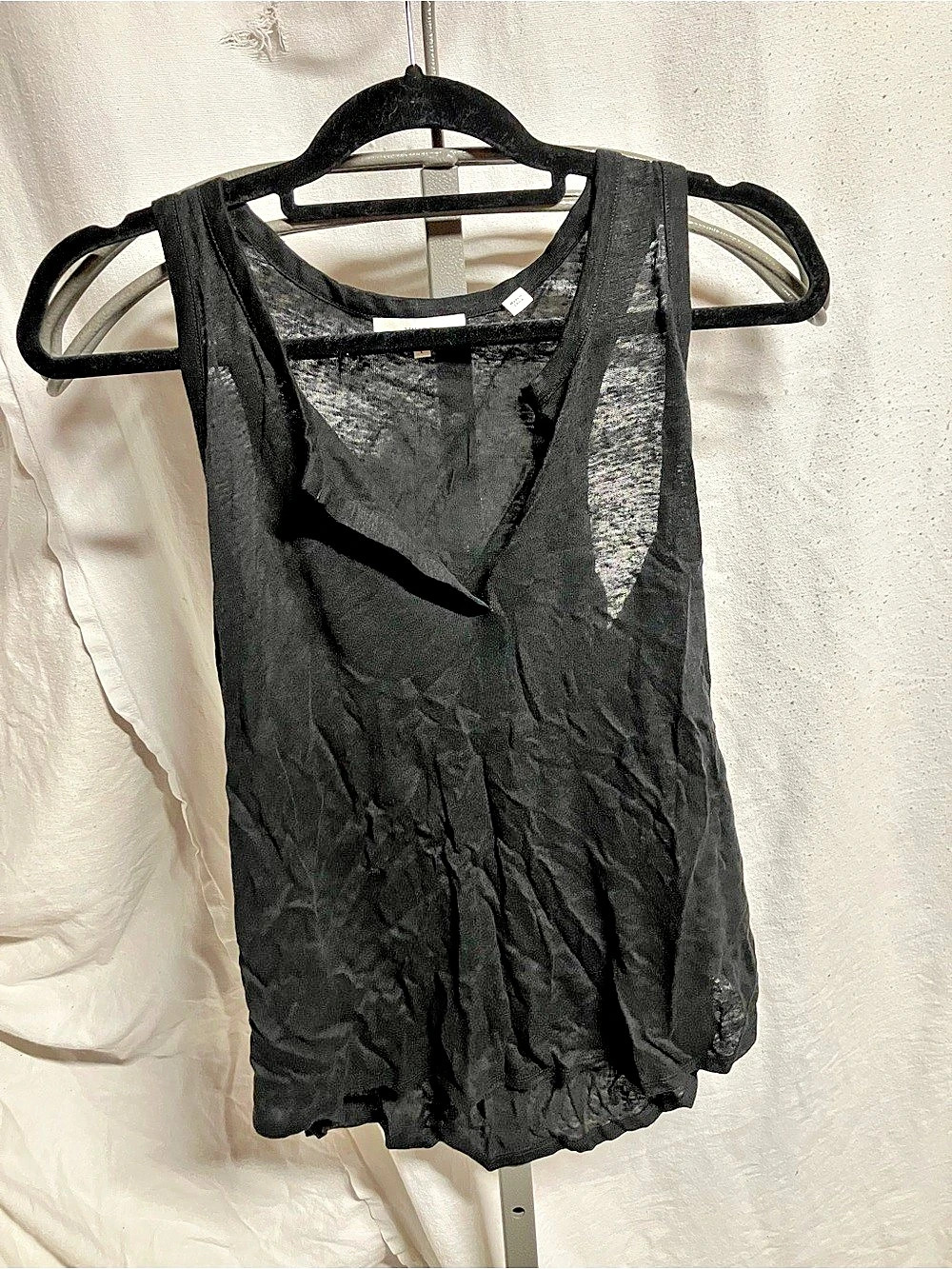 Vince Black Tank Top Size Large Like New